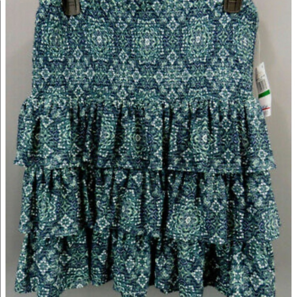 Michael Kors Medallion-Print Tiered skirt - Picture 2 of 3
